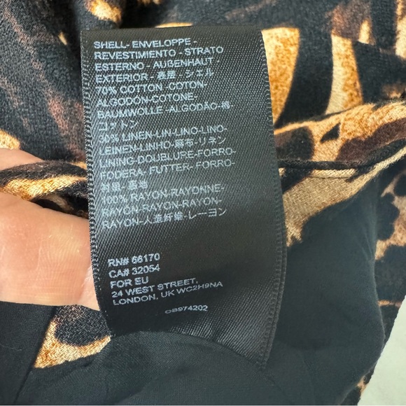 Urban Outiftters NWT Animal Leopard Tiger Print Patchwork Tank Dress Linen Sz L - Picture 12 of 12